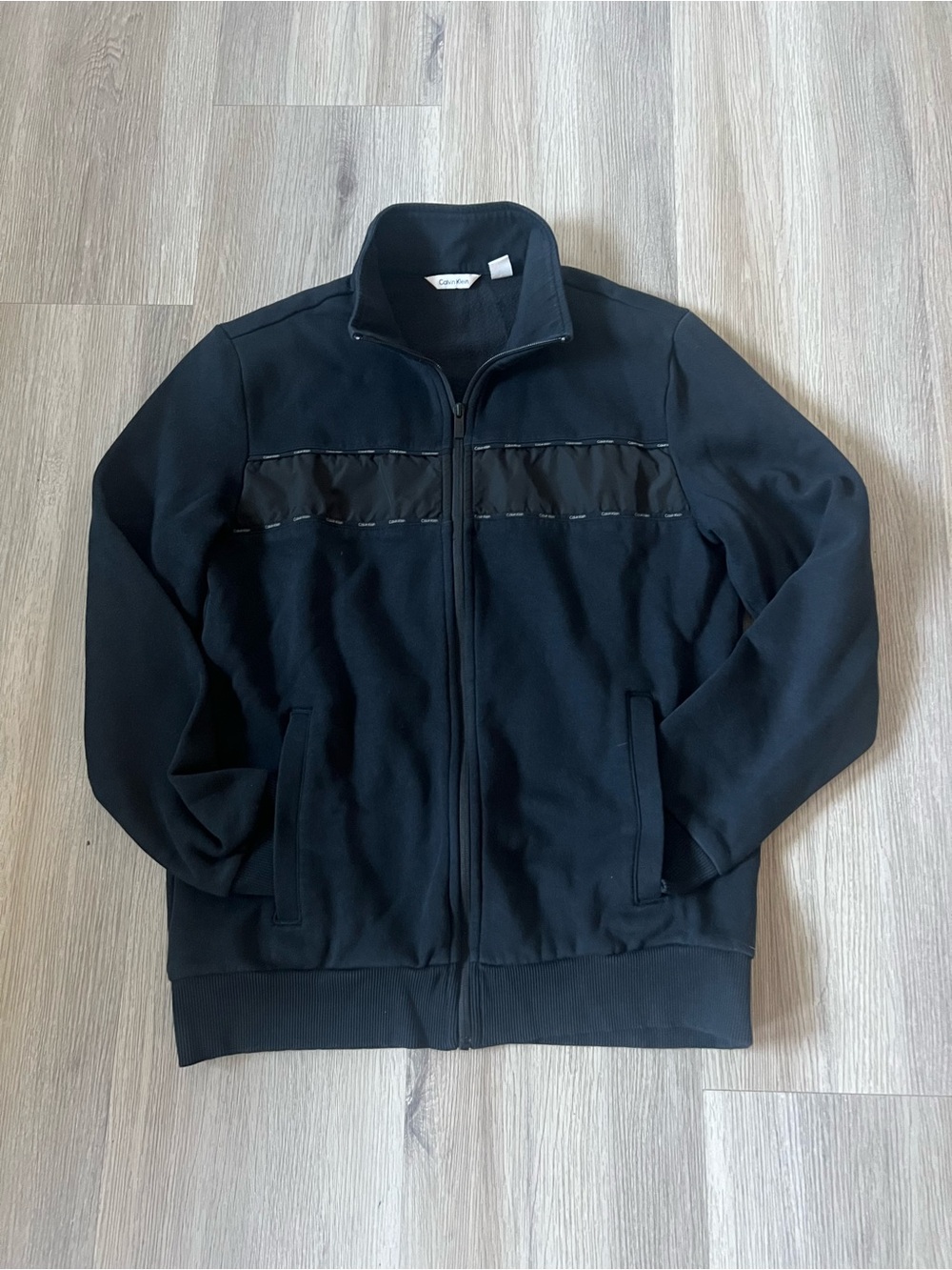 Calvin Klein Black Full-Zip Men’s Sweater Jacket